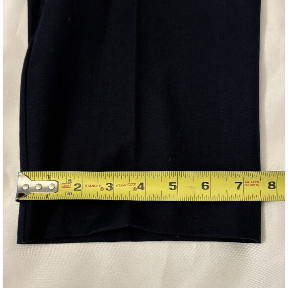 BODEN Bi-Stretch Straight Leg Navy Trousers Women 8R Pants Flat Front Ankle Twil - Picture 14 of 14